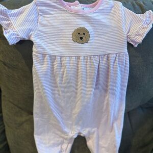 Baby Striped Doodle Romper